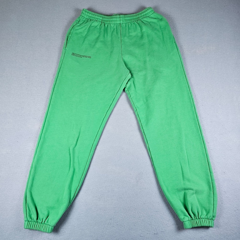 Pangaia Sweatpants Joggers Womens Small Green Drawstring Pockets Organic Cotton